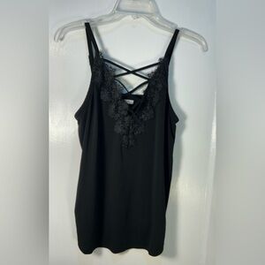 Maurice’s Women's Small Tank Top Lace Black Adjustable Straps